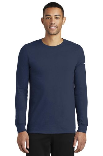 Nike Dri-FIT Cotton/Poly Long Sleeve Tee. NKBQ5230 image thumbnail