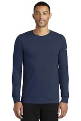 Image of Nike Dri-FIT Cotton/Poly Long Sleeve Tee. NKBQ5230