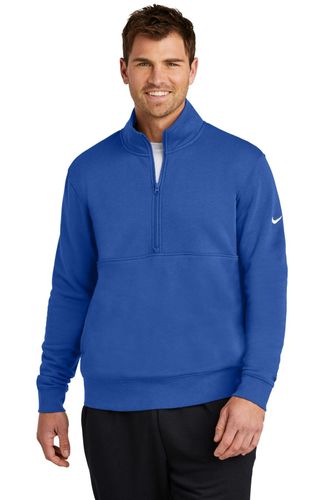 Nike Club Fleece Sleeve Swoosh 1/2-Zip NKDX6718 image thumbnail