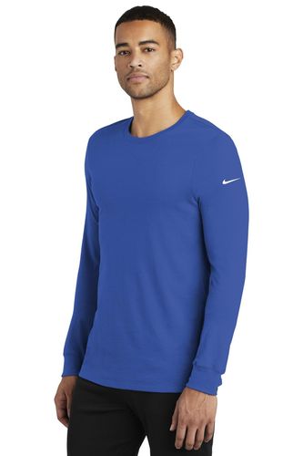 Nike Dri-FIT Cotton/Poly Long Sleeve Tee. NKBQ5230 image thumbnail