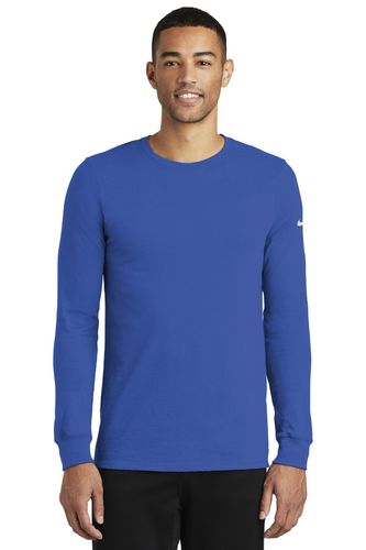 Nike Dri-FIT Cotton/Poly Long Sleeve Tee. NKBQ5230 image thumbnail