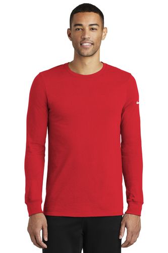 Nike Dri-FIT Cotton/Poly Long Sleeve Tee. NKBQ5230 image thumbnail