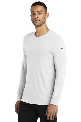 Nike Dri-FIT Cotton/Poly Long Sleeve Tee. NKBQ5230 image thumbnail