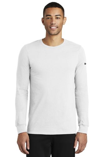 Nike Dri-FIT Cotton/Poly Long Sleeve Tee. NKBQ5230 image thumbnail