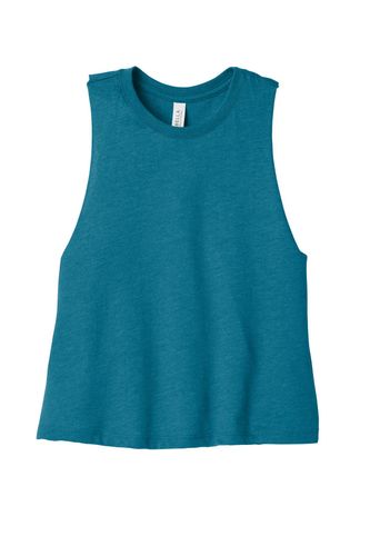 BELLA+CANVAS Women's Racerback Cropped Tank. BC6682 image thumbnail