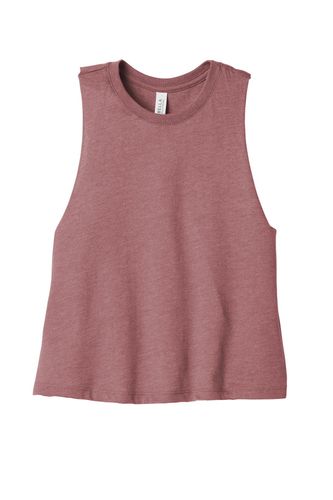 BELLA+CANVAS Women's Racerback Cropped Tank. BC6682 image thumbnail