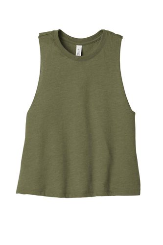BELLA+CANVAS Women's Racerback Cropped Tank. BC6682 image thumbnail