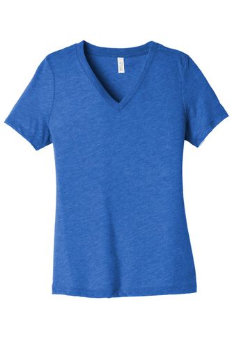 BELLA+CANVAS Women's Relaxed Triblend V-Neck Tee BC6415 image thumbnail