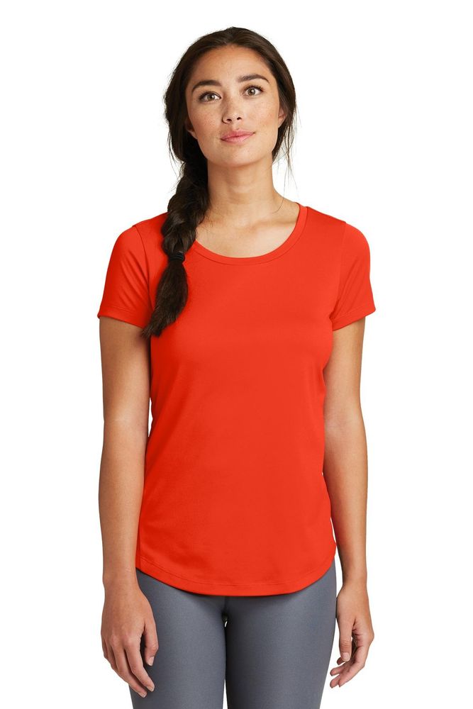New Era Ladies Series Performance Scoop Tee. LNEA200 primary image
