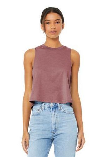 BELLA+CANVAS Women's Racerback Cropped Tank. BC6682 image thumbnail
