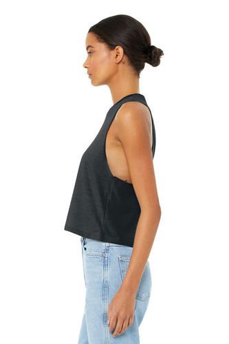 BELLA+CANVAS Women's Racerback Cropped Tank. BC6682 image thumbnail