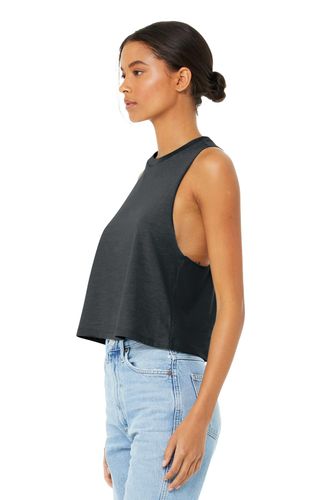 BELLA+CANVAS Women's Racerback Cropped Tank. BC6682 image thumbnail