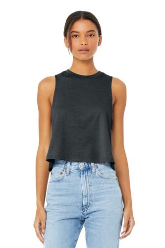 BELLA+CANVAS Women's Racerback Cropped Tank. BC6682 image thumbnail