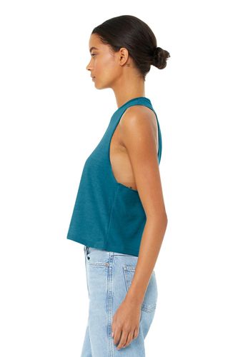 BELLA+CANVAS Women's Racerback Cropped Tank. BC6682 image thumbnail