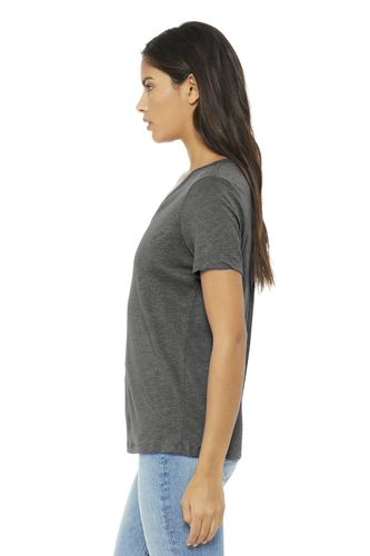 BELLA+CANVAS Women's Relaxed Triblend V-Neck Tee BC6415 image thumbnail