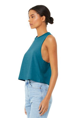 BELLA+CANVAS Women's Racerback Cropped Tank. BC6682 image thumbnail