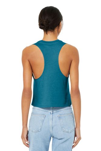 BELLA+CANVAS Women's Racerback Cropped Tank. BC6682 image thumbnail