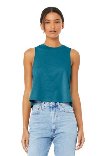 BELLA+CANVAS Women's Racerback Cropped Tank. BC6682 image thumbnail