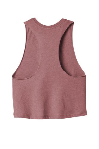 BELLA+CANVAS Women's Racerback Cropped Tank. BC6682 image thumbnail