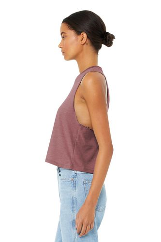 BELLA+CANVAS Women's Racerback Cropped Tank. BC6682 image thumbnail