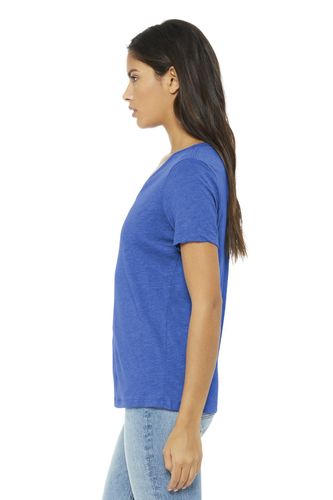BELLA+CANVAS Women's Relaxed Triblend V-Neck Tee BC6415 image thumbnail
