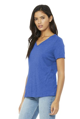 BELLA+CANVAS Women's Relaxed Triblend V-Neck Tee BC6415 image thumbnail