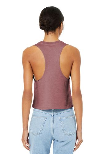 BELLA+CANVAS Women's Racerback Cropped Tank. BC6682 image thumbnail