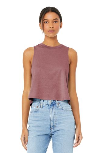 BELLA+CANVAS Women's Racerback Cropped Tank. BC6682 image thumbnail