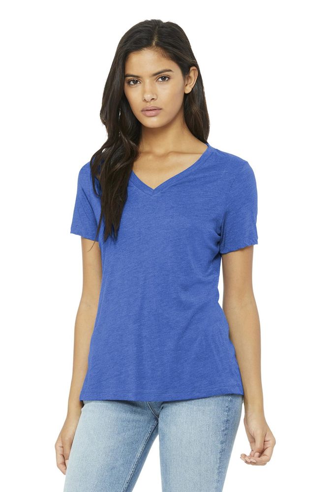 BELLA+CANVAS Women's Relaxed Triblend V-Neck Tee BC6415 primary image