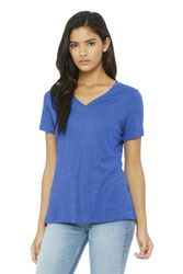 Image of BELLA+CANVAS Women's Relaxed Triblend V-Neck Tee BC6415