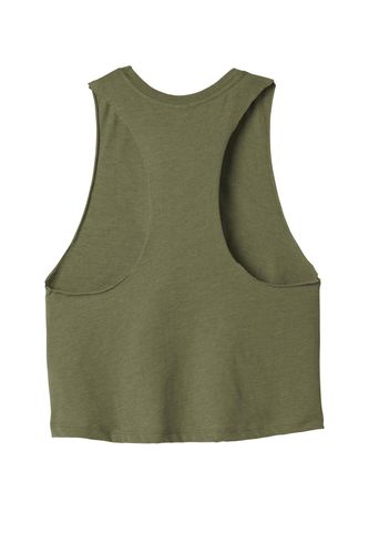 BELLA+CANVAS Women's Racerback Cropped Tank. BC6682 image thumbnail