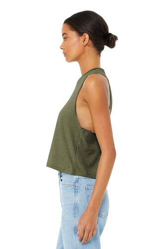 BELLA+CANVAS Women's Racerback Cropped Tank. BC6682 image thumbnail