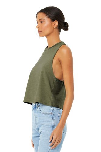 BELLA+CANVAS Women's Racerback Cropped Tank. BC6682 image thumbnail