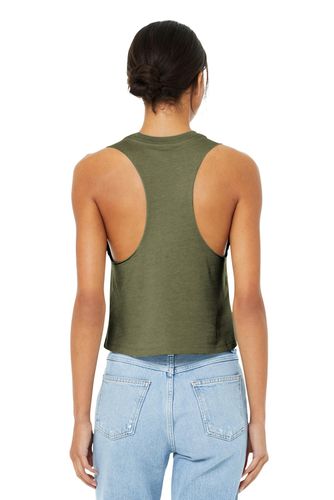 BELLA+CANVAS Women's Racerback Cropped Tank. BC6682 image thumbnail