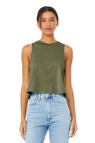 BELLA+CANVAS Women's Racerback Cropped Tank. BC6682 image thumbnail