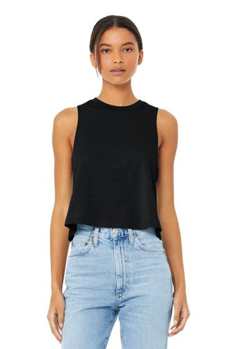 BELLA+CANVAS Women's Racerback Cropped Tank. BC6682 image thumbnail