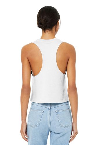 BELLA+CANVAS Women's Racerback Cropped Tank. BC6682 image thumbnail