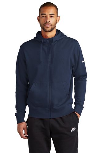 Nike Club Fleece Sleeve Swoosh Full-Zip Hoodie NKDR1513 image thumbnail