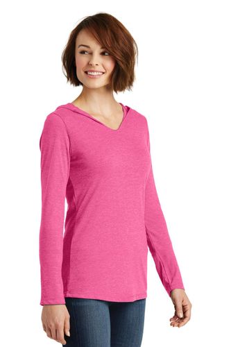 District Women's Perfect Tri Long Sleeve Hoodie. DM139L image thumbnail