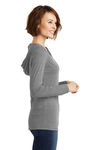 District Women's Perfect Tri Long Sleeve Hoodie. DM139L image thumbnail