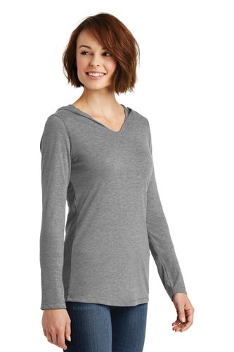 District Women's Perfect Tri Long Sleeve Hoodie. DM139L image thumbnail