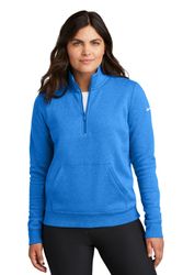 Image of Nike Ladies Club Fleece Sleeve Swoosh 1/2-Zip NKDX6720