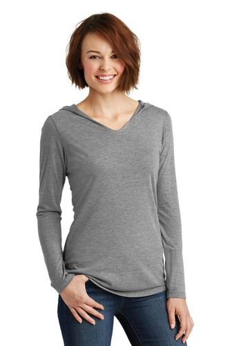 District Women's Perfect Tri Long Sleeve Hoodie. DM139L image thumbnail