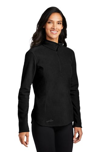 Eddie Bauer Ladies 1/2-Zip Microfleece Jacket EB227 image thumbnail