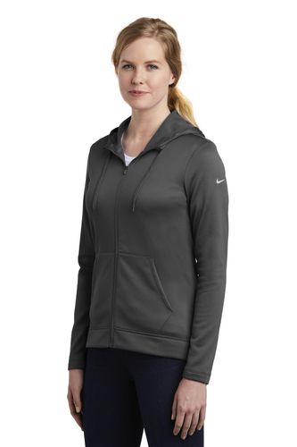 Nike Ladies Therma-FIT Full-Zip Fleece Hoodie. NKAH6264 image thumbnail
