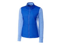 Image of Cutter & Buck Stealth Hybrid Quilted Womens Full Zip Windbreaker Jacket