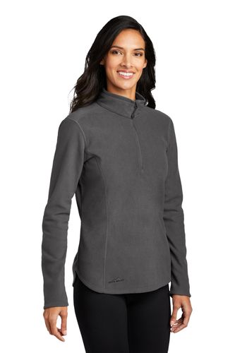 Eddie Bauer Ladies 1/2-Zip Microfleece Jacket EB227 image thumbnail