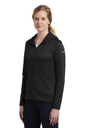 Nike Ladies Therma-FIT Full-Zip Fleece Hoodie. NKAH6264 image thumbnail