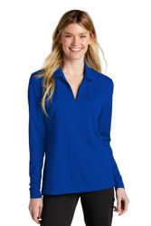 Image of Nike Ladies Dri-FIT Micro Pique 2.0 Long Sleeve Polo NKDC2105