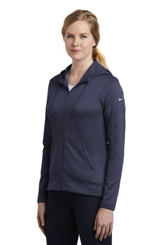 Nike Ladies Therma-FIT Full-Zip Fleece Hoodie. NKAH6264 image thumbnail